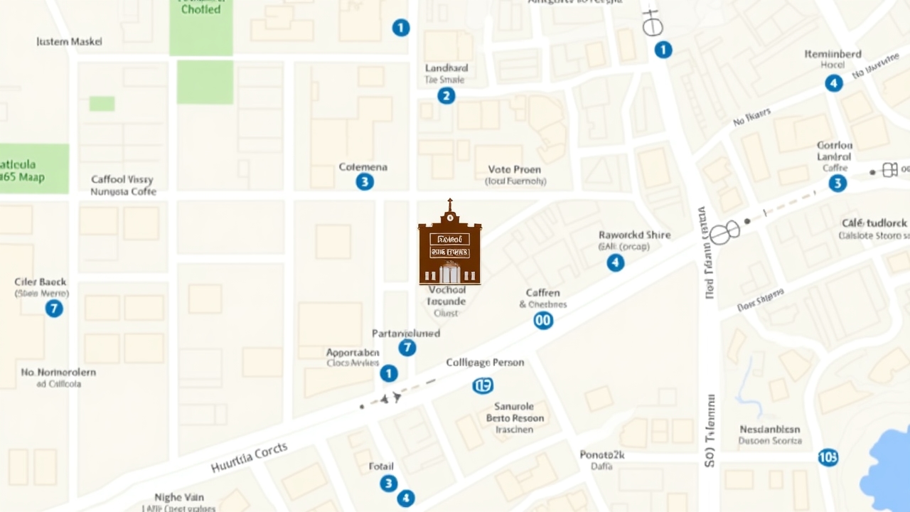 Карта расположения кафе-библиотеки